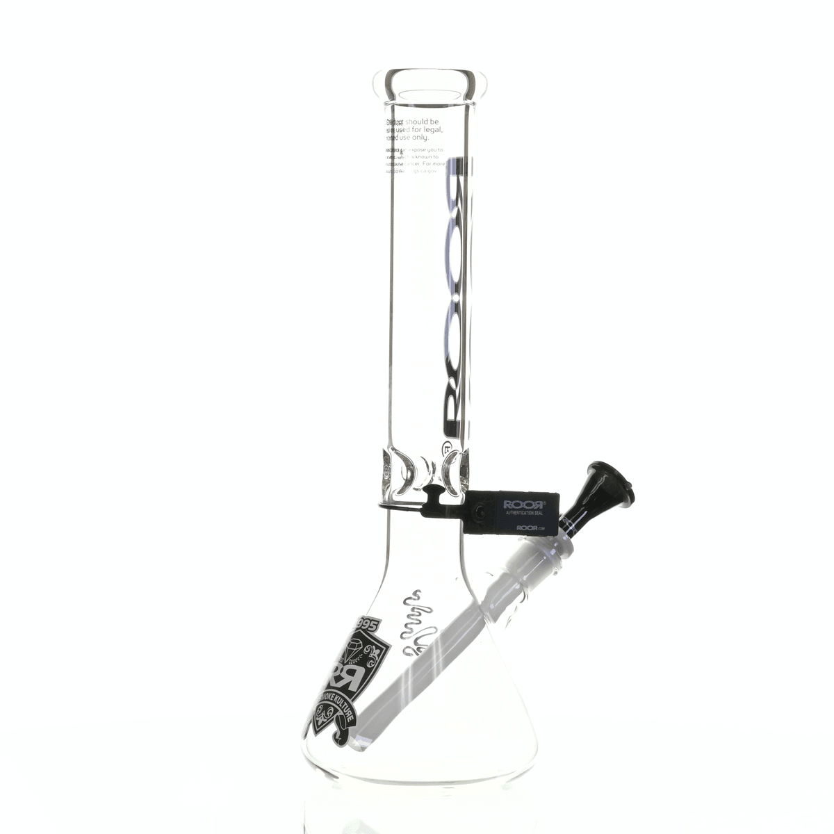 ROOR INTRO COLLECTOR 14" BEAKER 455 BLACK/WHITE - Smoke Spot Smoke Shop