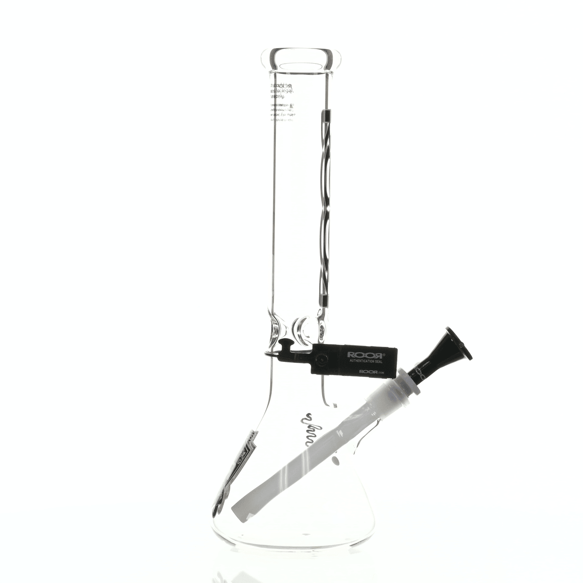 ROOR INTRO COLLECTOR 14" BEAKER 455 BLACK/WHITE - Smoke Spot Smoke Shop