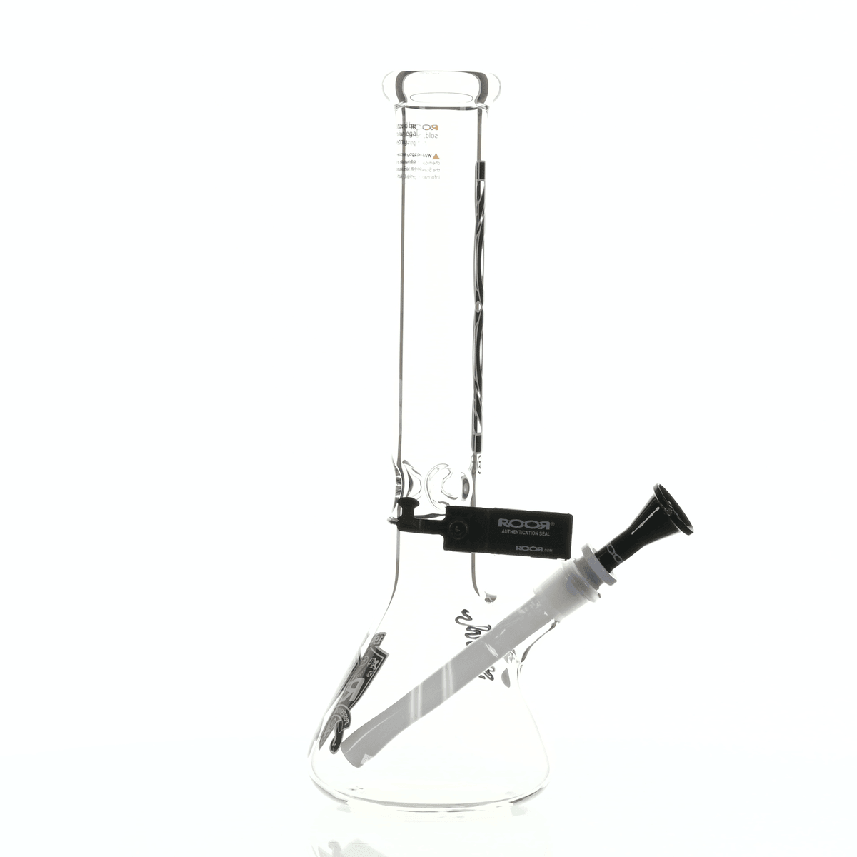 ROOR INTRO COLLECTOR 14" BEAKER 455 BLACK/WHITE - Smoke Spot Smoke Shop