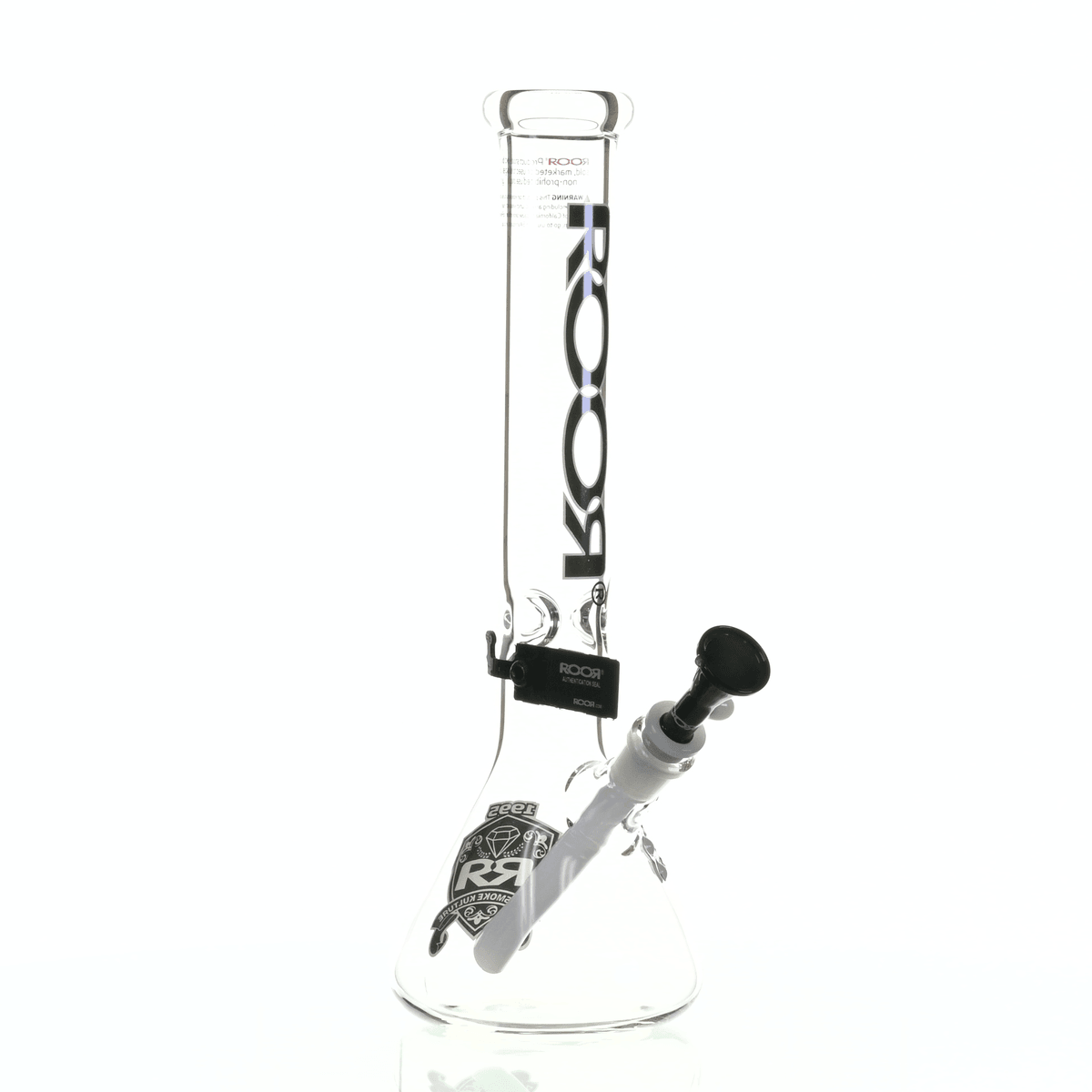 ROOR INTRO COLLECTOR 14" BEAKER 455 BLACK/WHITE - Smoke Spot Smoke Shop