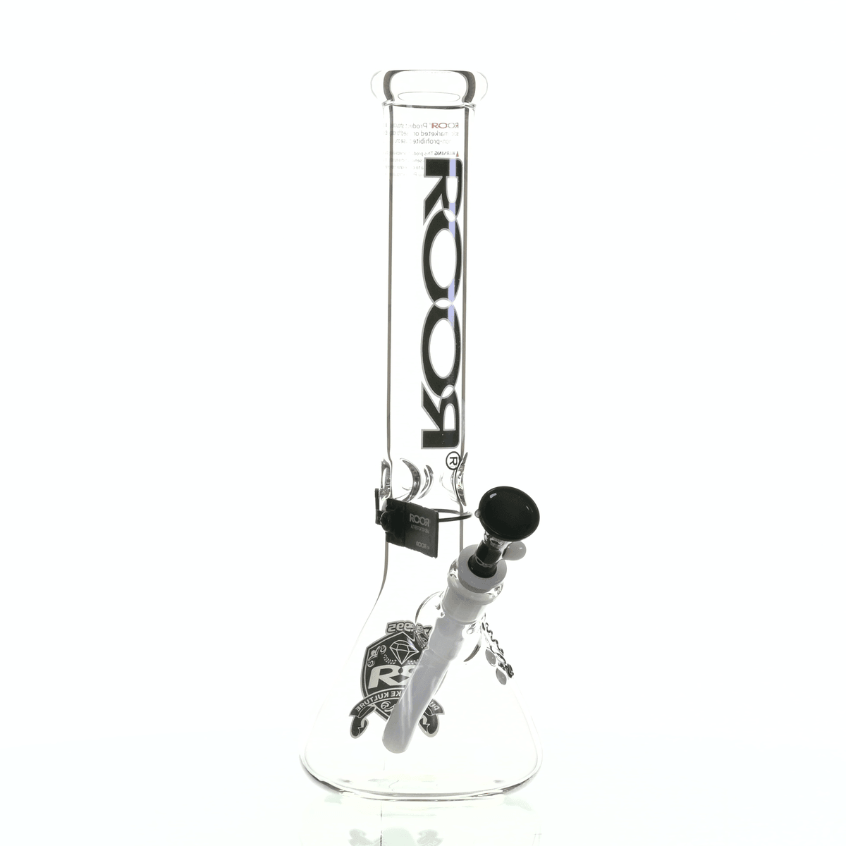 ROOR INTRO COLLECTOR 14" BEAKER 455 BLACK/WHITE - Smoke Spot Smoke Shop