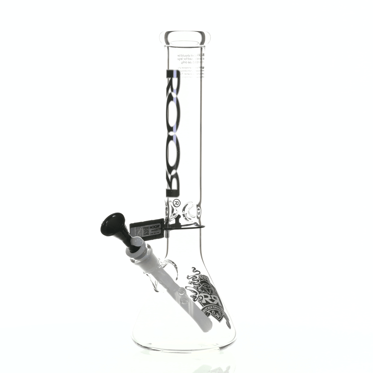 ROOR INTRO COLLECTOR 14" BEAKER 455 BLACK/WHITE - Smoke Spot Smoke Shop