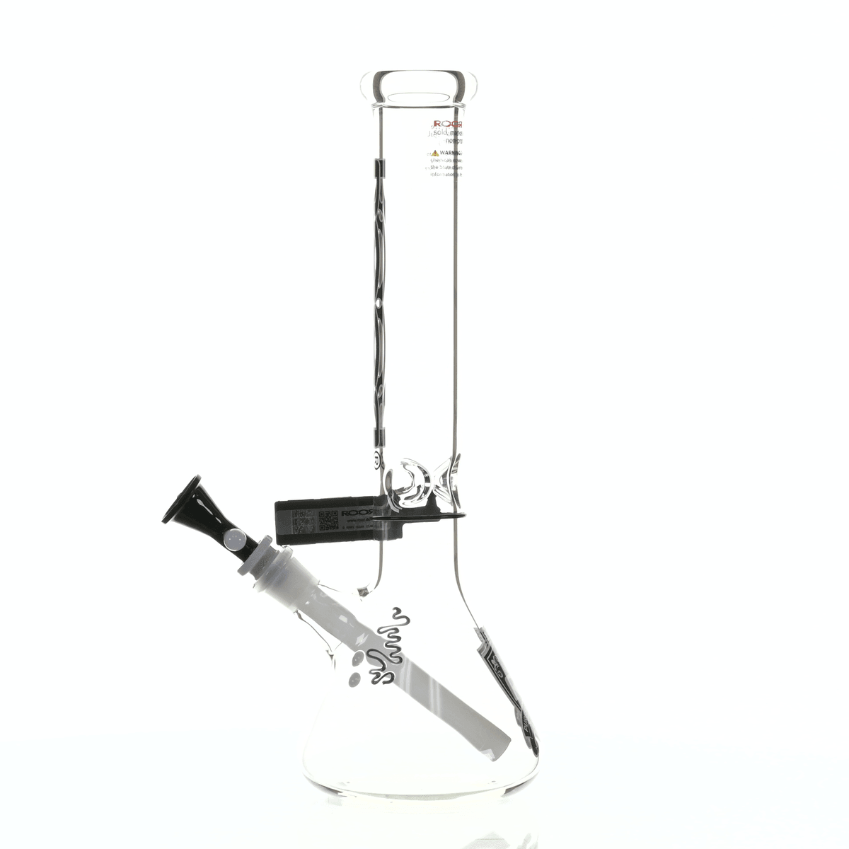 ROOR INTRO COLLECTOR 14" BEAKER 455 BLACK/WHITE - Smoke Spot Smoke Shop