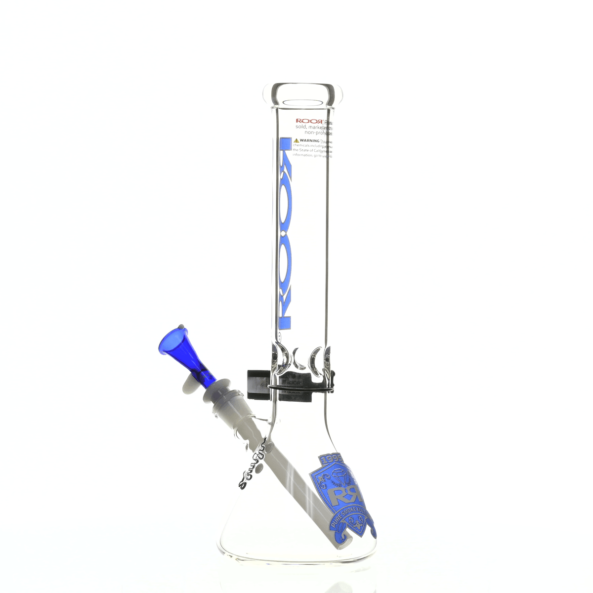 ROOR INTRO COLLECTOR 14" BEAKER 455 BLUE/WHITE - Smoke Spot Smoke Shop