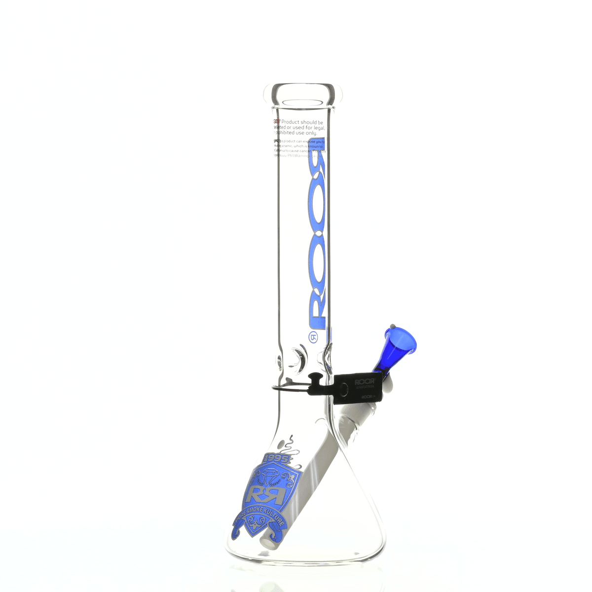 ROOR INTRO COLLECTOR 14" BEAKER 455 BLUE/WHITE - Smoke Spot Smoke Shop