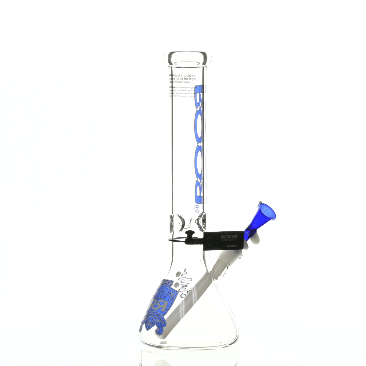 ROOR INTRO COLLECTOR 14" BEAKER 455 BLUE/WHITE - Smoke Spot Smoke Shop