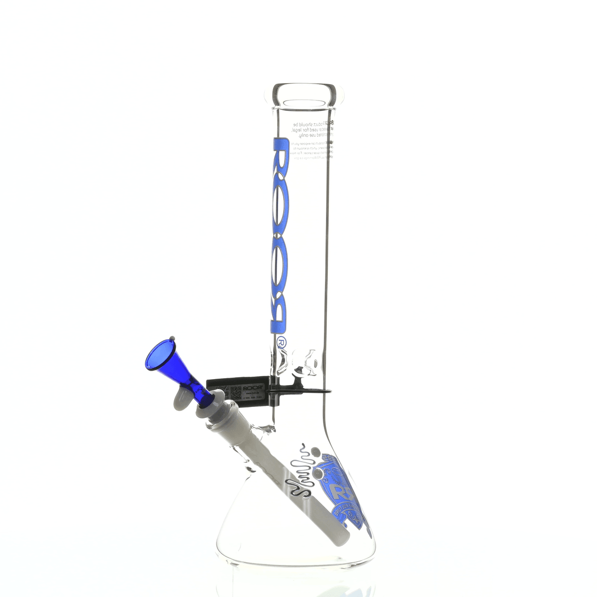 ROOR INTRO COLLECTOR 14" BEAKER 455 BLUE/WHITE - Smoke Spot Smoke Shop