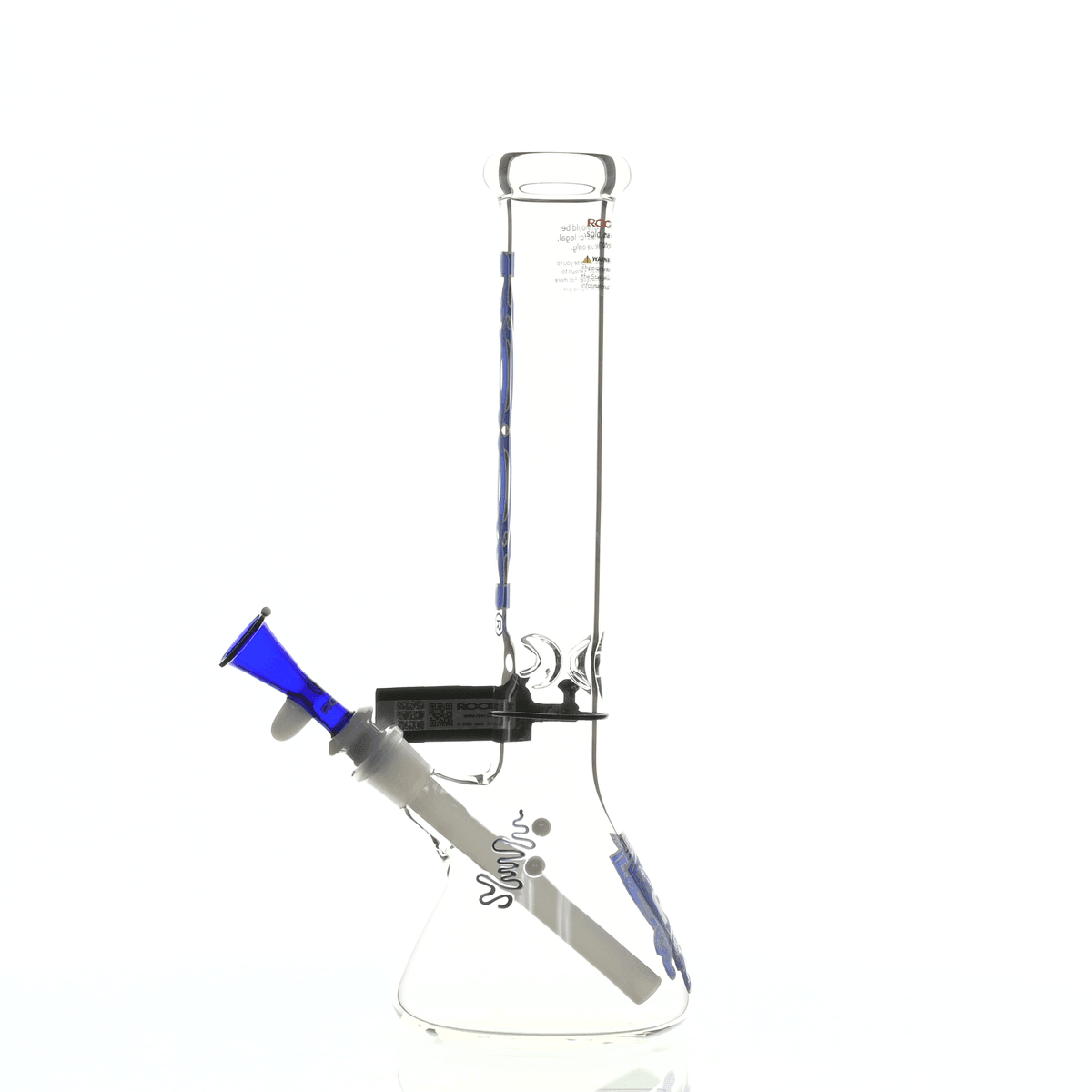 ROOR INTRO COLLECTOR 14" BEAKER 455 BLUE/WHITE - Smoke Spot Smoke Shop