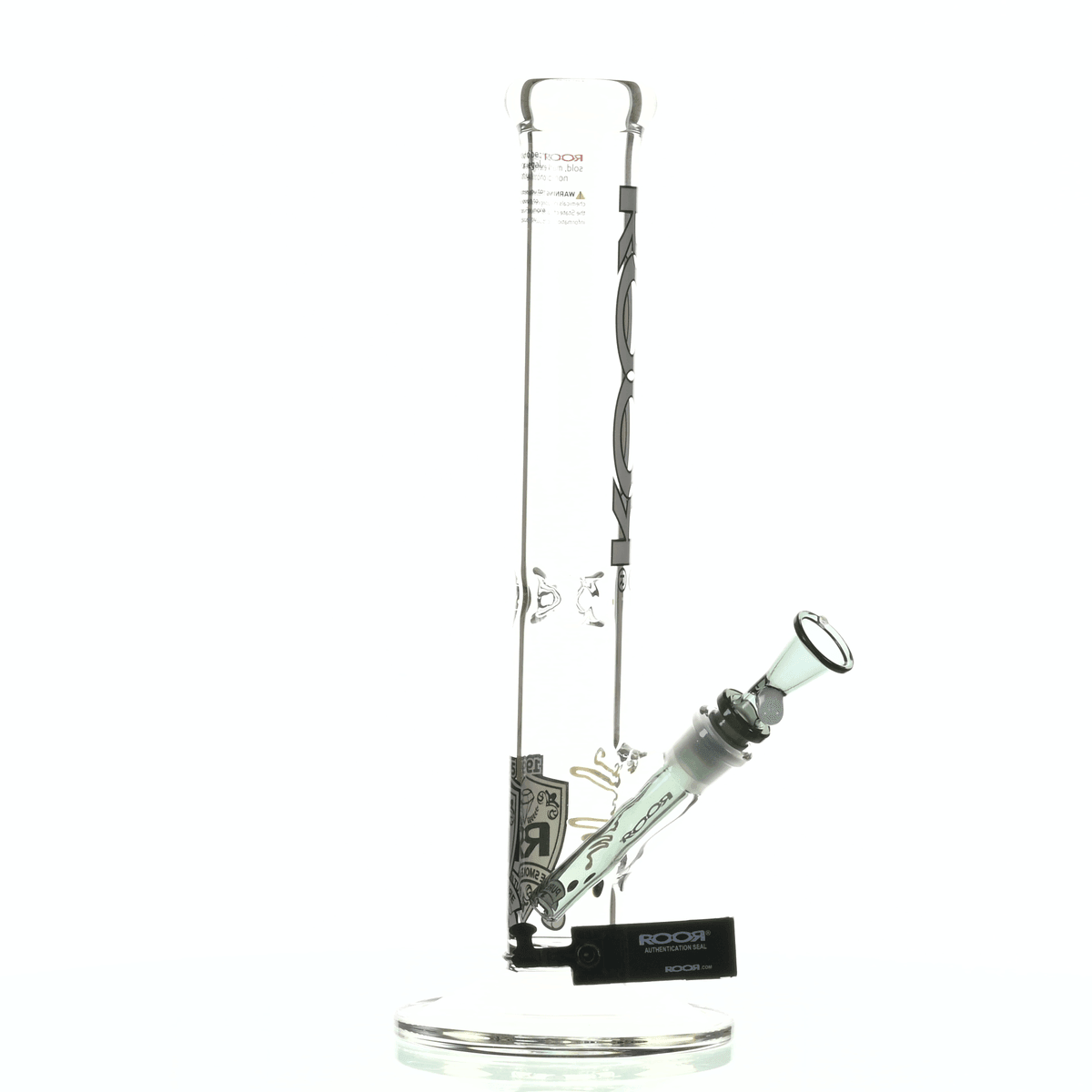 ROOR INTRO COLLECTOR 14" STRAIGHT TUBE 455 GREY/ BLACK - Smoke Spot Smoke Shop