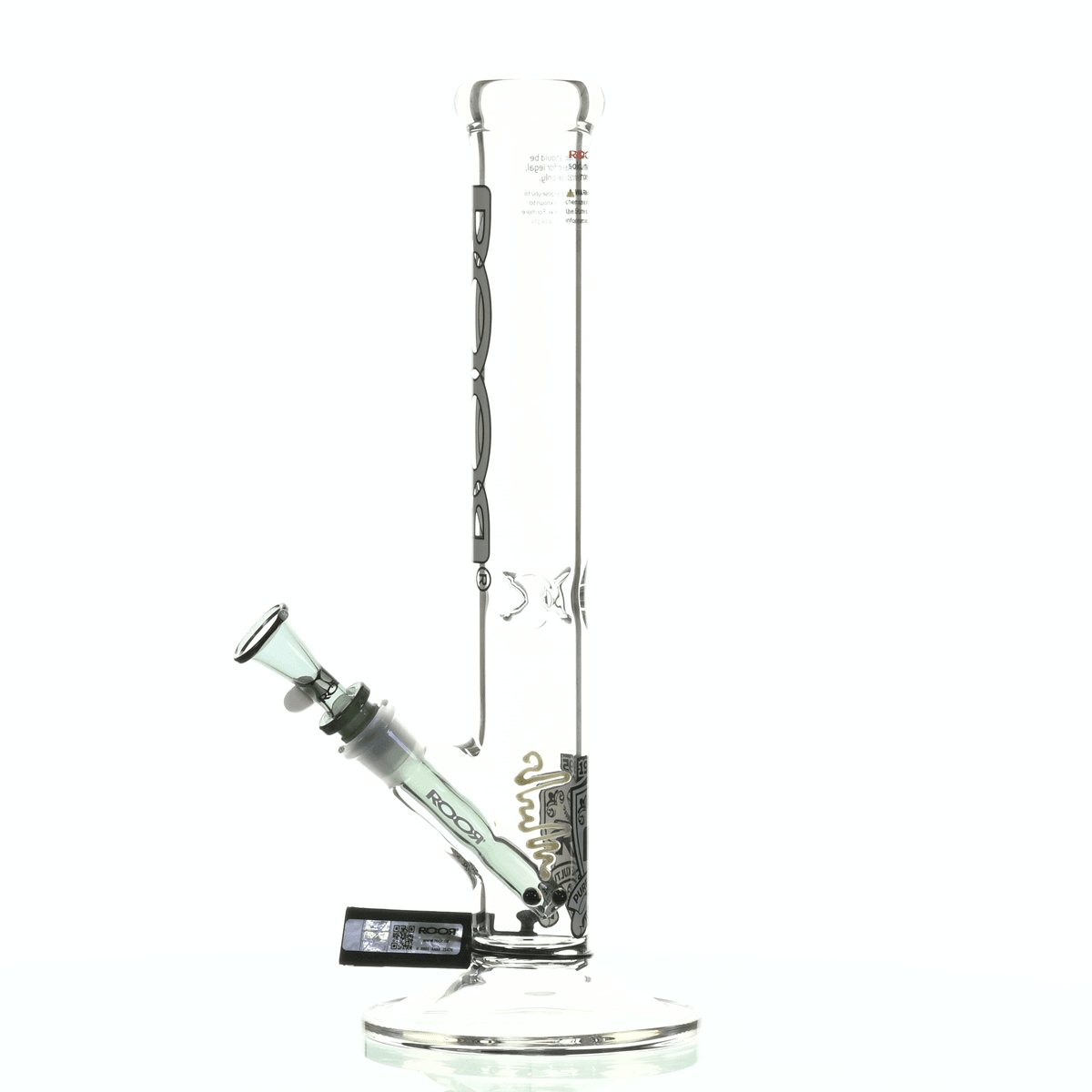 ROOR INTRO COLLECTOR 14" STRAIGHT TUBE 455 GREY/ BLACK - Smoke Spot Smoke Shop