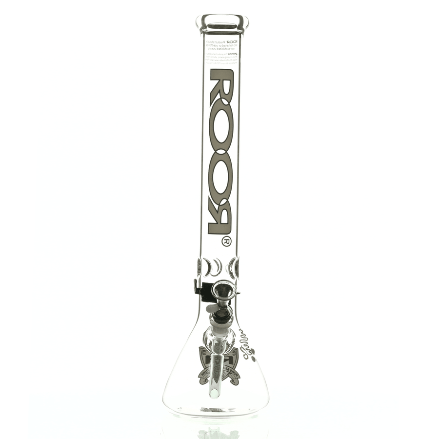 ROOR Intro Collector 18" Beaker 505 Grey/Black - Premium Scientific Glass Waterpipe