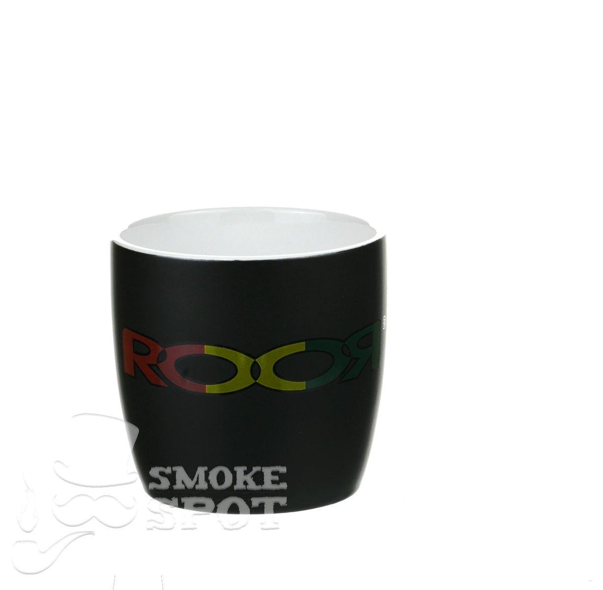 ROOR Mug Rasta White Inside premium glass mug with vibrant rasta colors - Smoke Spot Smoke Shop