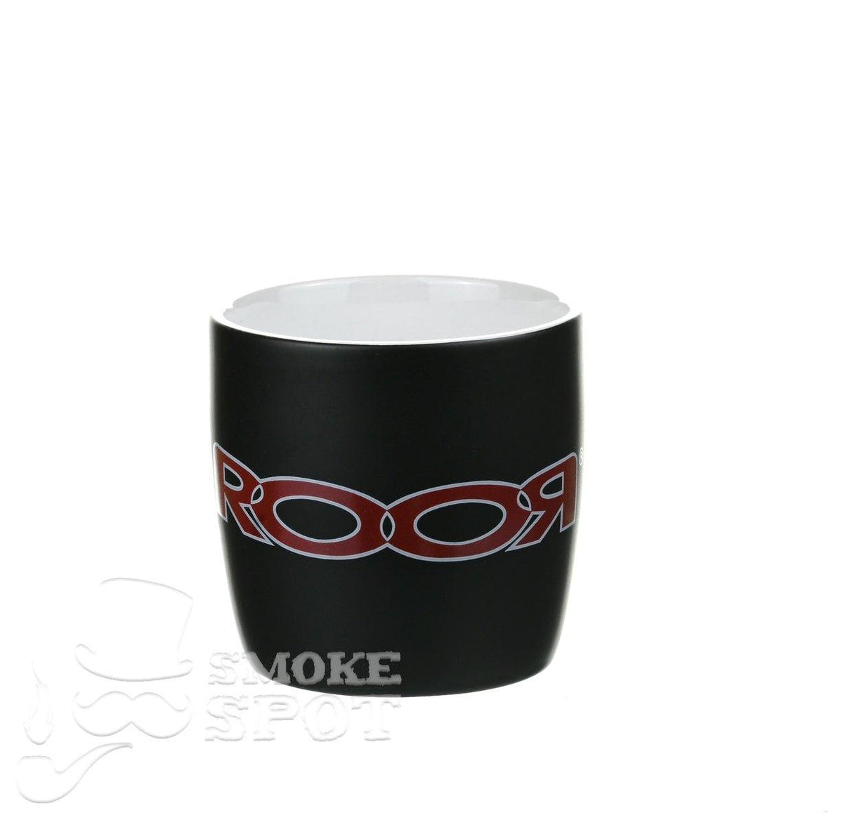 ROOR Mug Red White with White Inside Premium Glassware - Smoke Spot