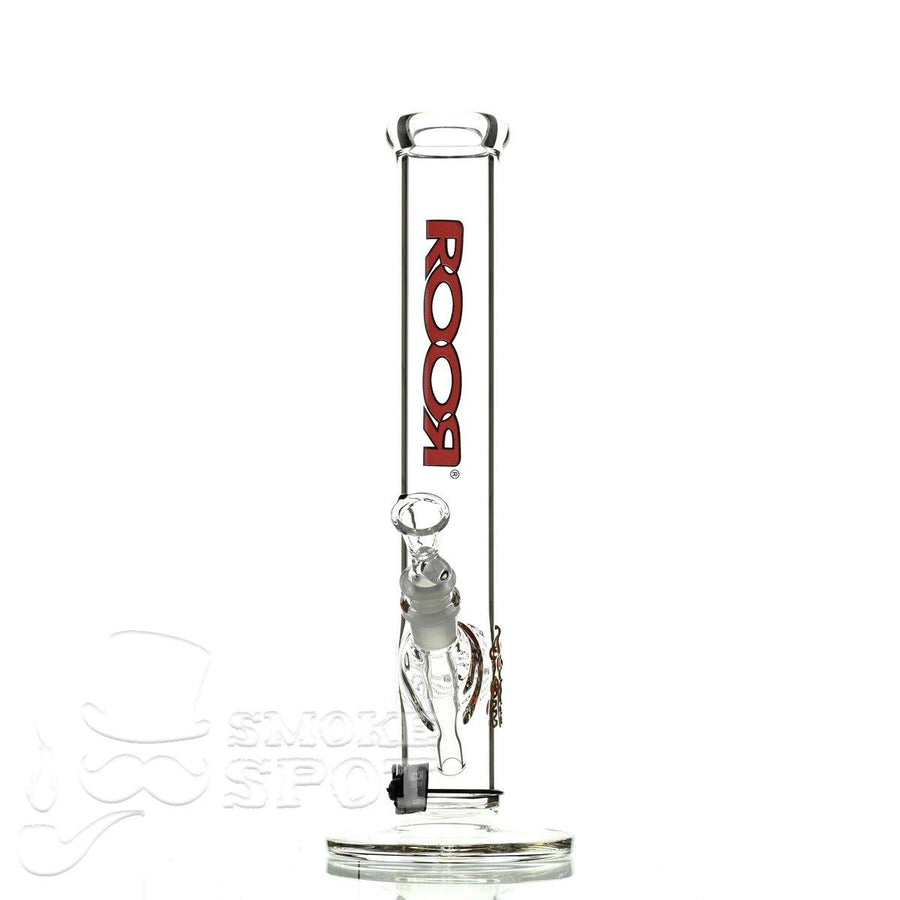 Roor Straight Tube 14 inch P-D Red/Black Waterpipe