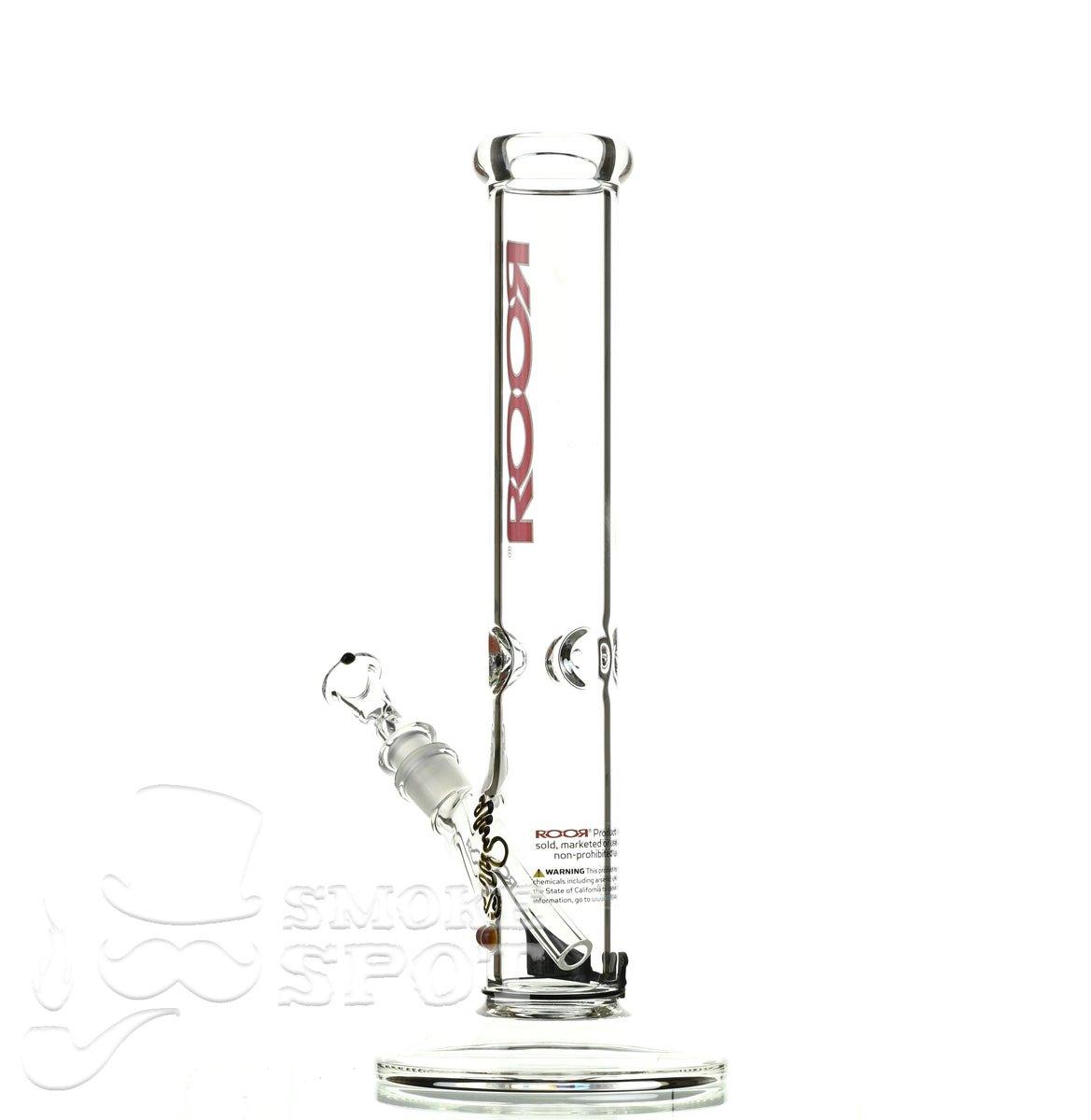 Roor Straight Tube 14 inch red/white #2 - Smoke Spot Smoke Shop