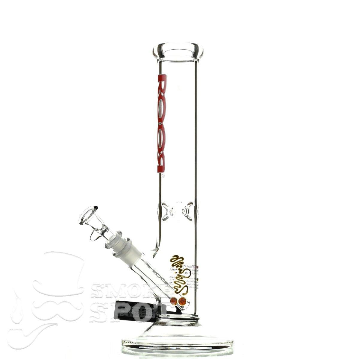 Roor Straight Tube 14 inch red/white #2 - Smoke Spot Smoke Shop