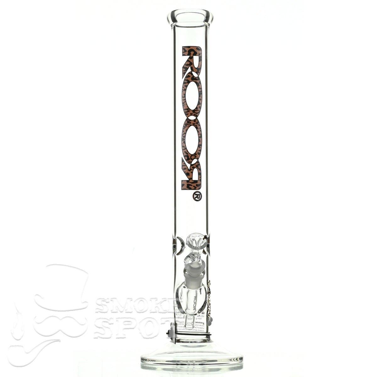 Roor Straight Tube 18 inch cheetah premium scientific glass waterpipe