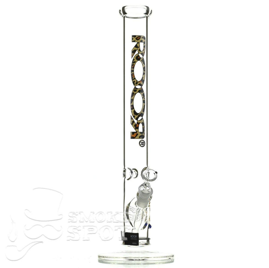 Roor Straight Tube 18 Inch Leopard Waterpipe