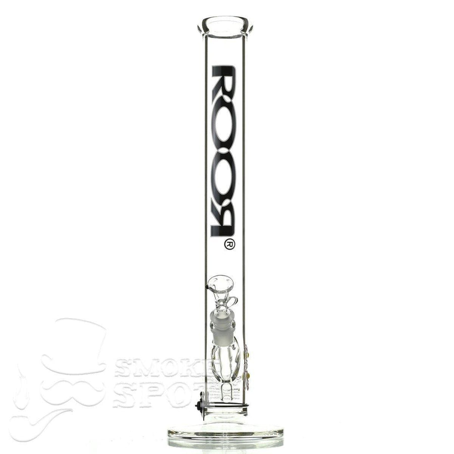 Roor Straight Tube 18 inch P-D Black White Waterpipe