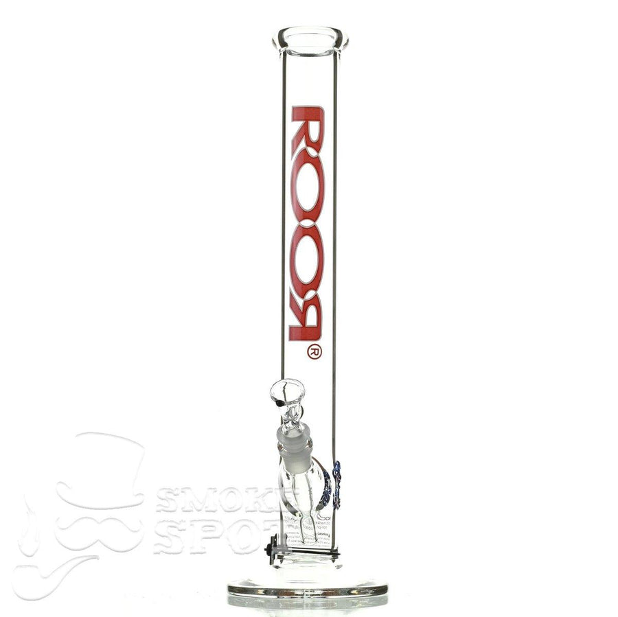 Roor Straight Tube 18 inch P-D Red White Waterpipe