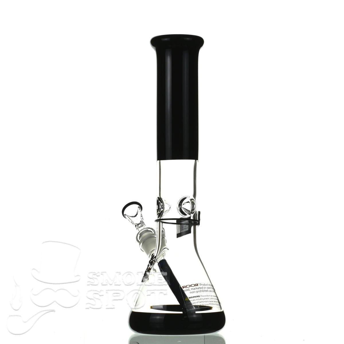 ROOR tech glass beaker 14 inch 50x5 black - Smoke Spot Smoke Shop