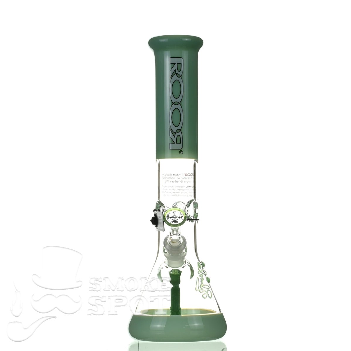 ROOR tech glass beaker 14 inch 50x5 mint waterpipe premium scientific glass