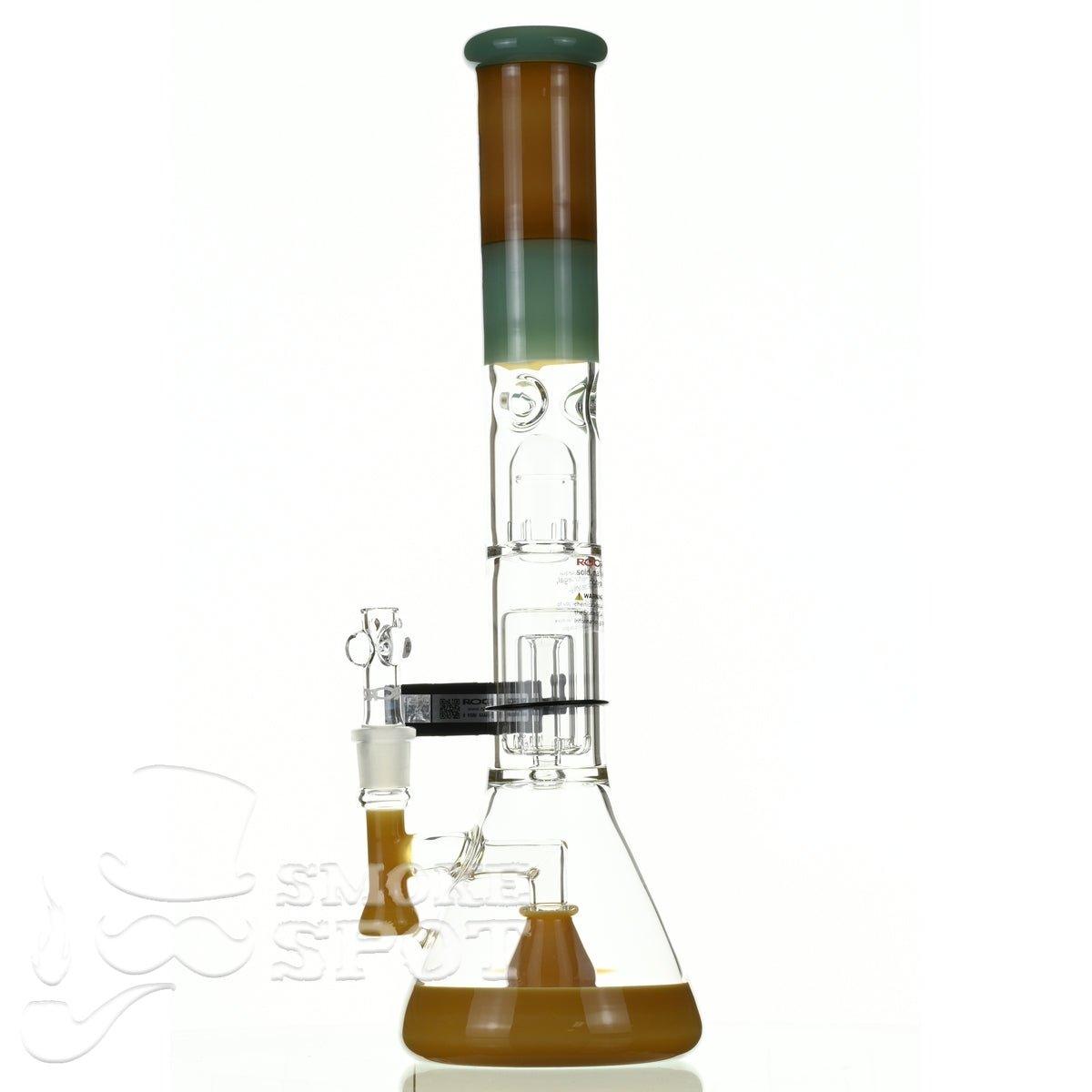 ROOR tech glass beaker 18 inch 50 x 5 barrel perc tangie mint - Smoke Spot Smoke Shop