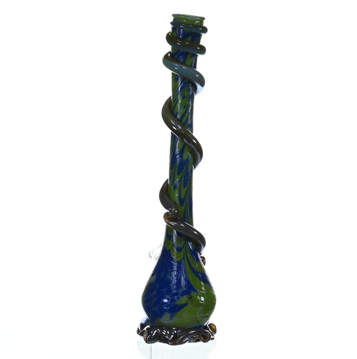 SPECIAL K GLASS Soft Glass 2XL Cookie Handle Waterpipe #222 Detail - Affordable Glass