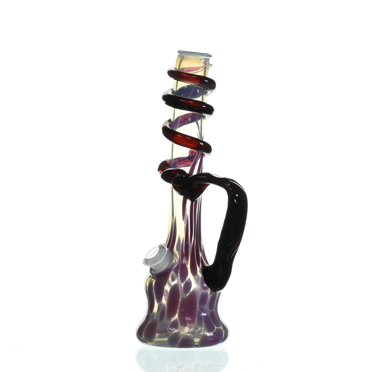SPECIAL K GLASS Soft Glass Cookie Handle #177 detailed view of glass art waterpipe
