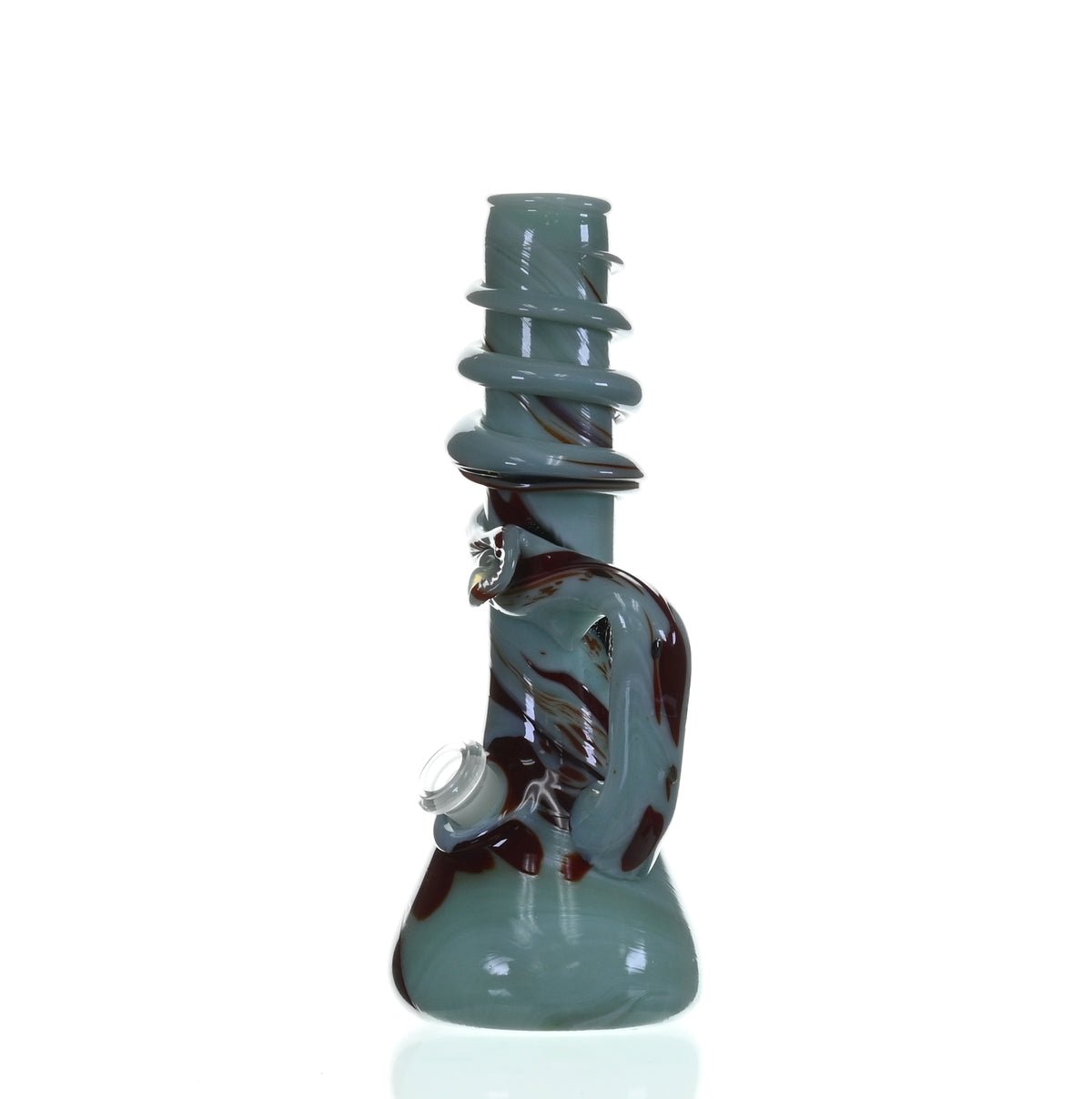 SPECIAL K GLASS Soft Glass Cookie Handle #184 detailed view of glass art design
