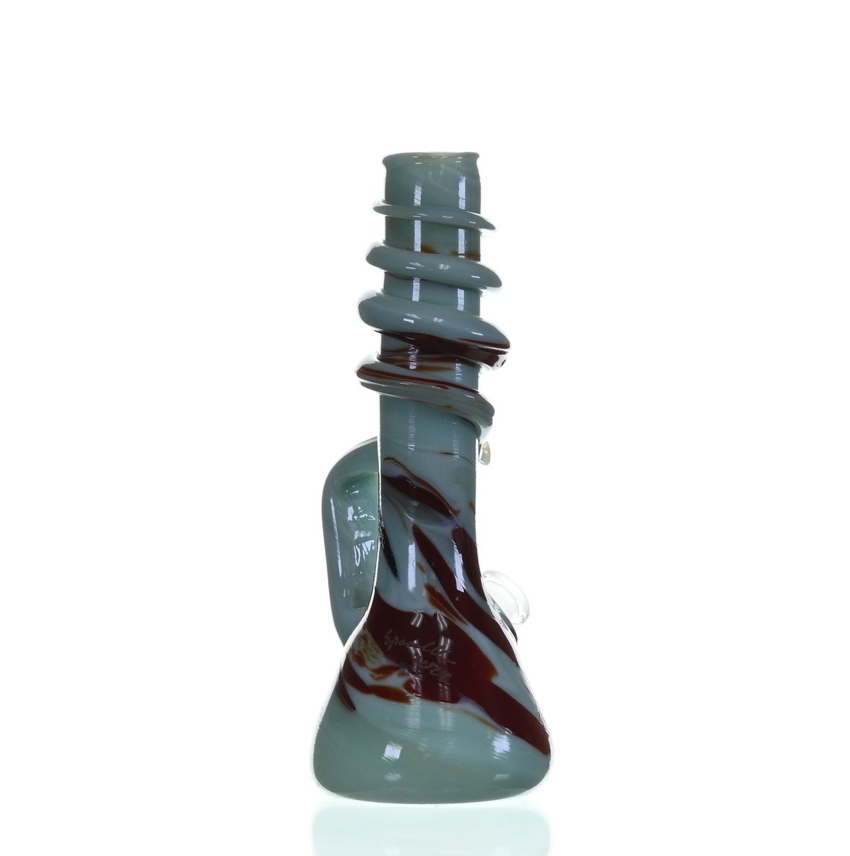 SPECIAL K GLASS Soft Glass Cookie Handle #184 glass art fusion design details