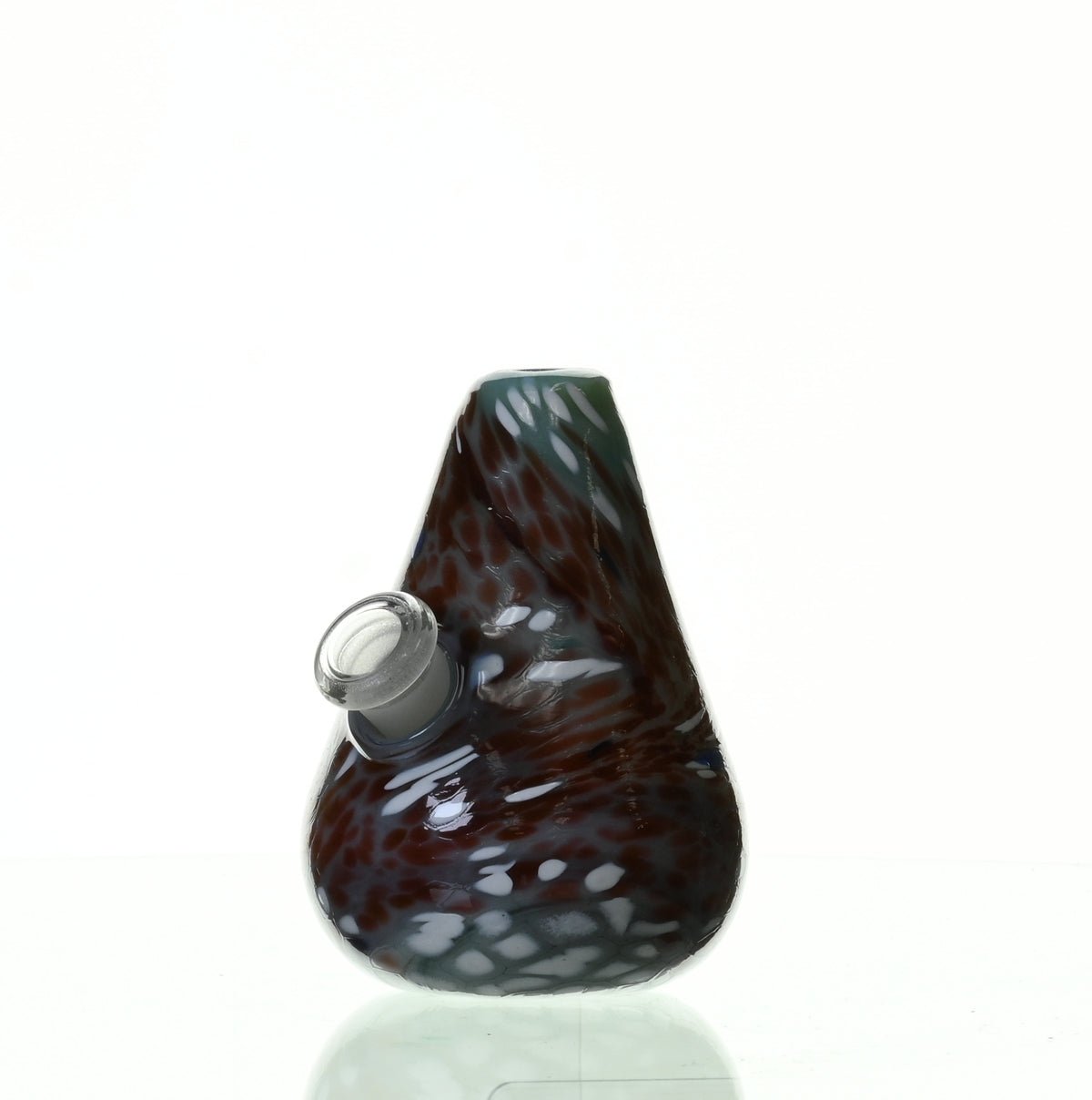 SPECIAL K GLASS Soft Glass Egg #108 side view - specialty glass waterpipe