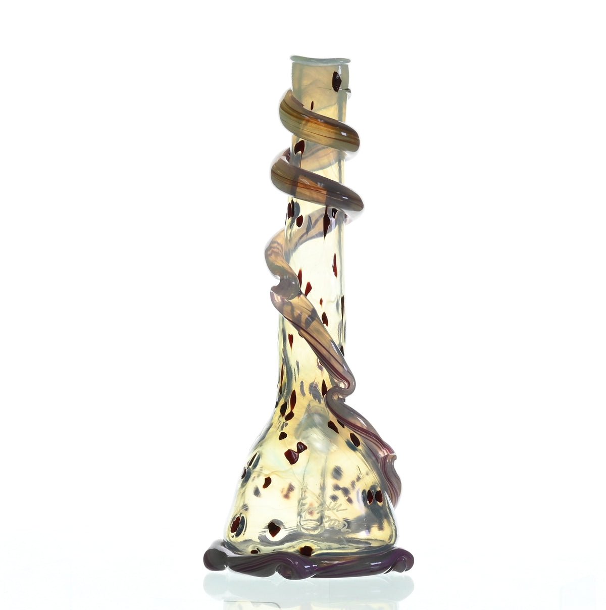 Elegant design of SPECIAL K GLASS Soft Glass Large Cookie Handle #187 waterpipe
