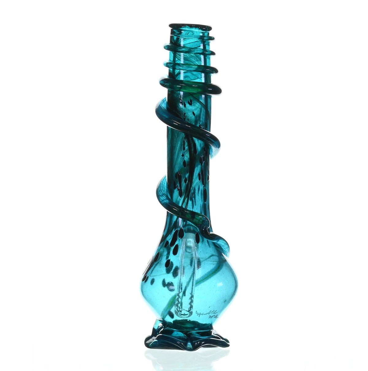 SPECIAL K GLASS Soft Glass Large Cookie Handle #189 with 18mm Joint and Downstem