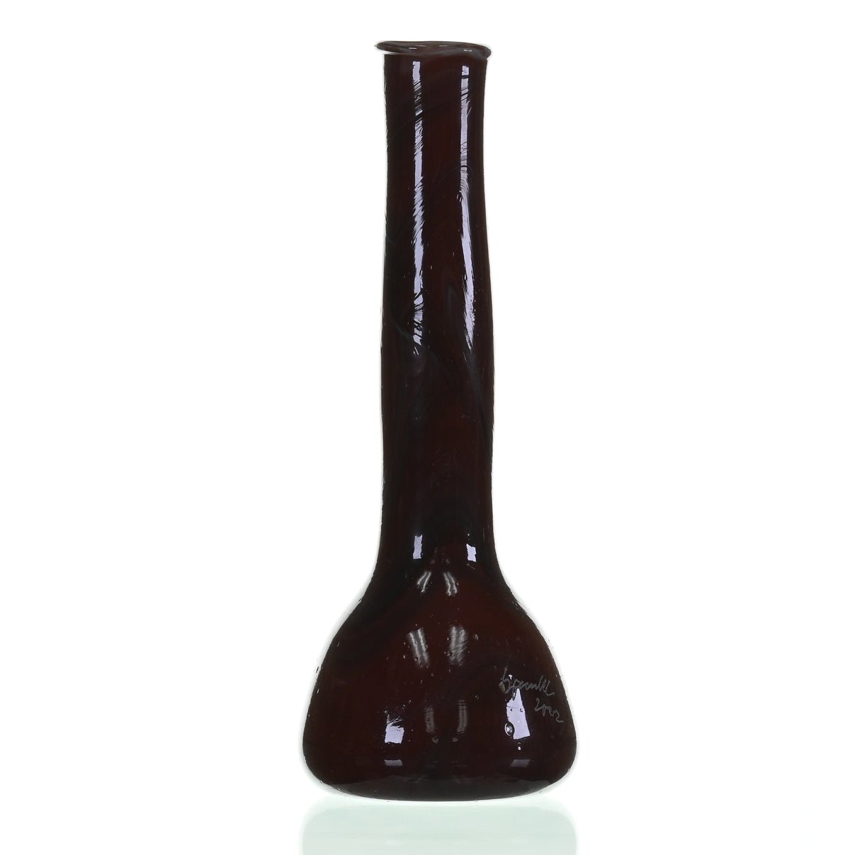 SPECIAL K GLASS Soft Glass Medium Bullet Waterpipe #142 with 18mm Joint and Downstem