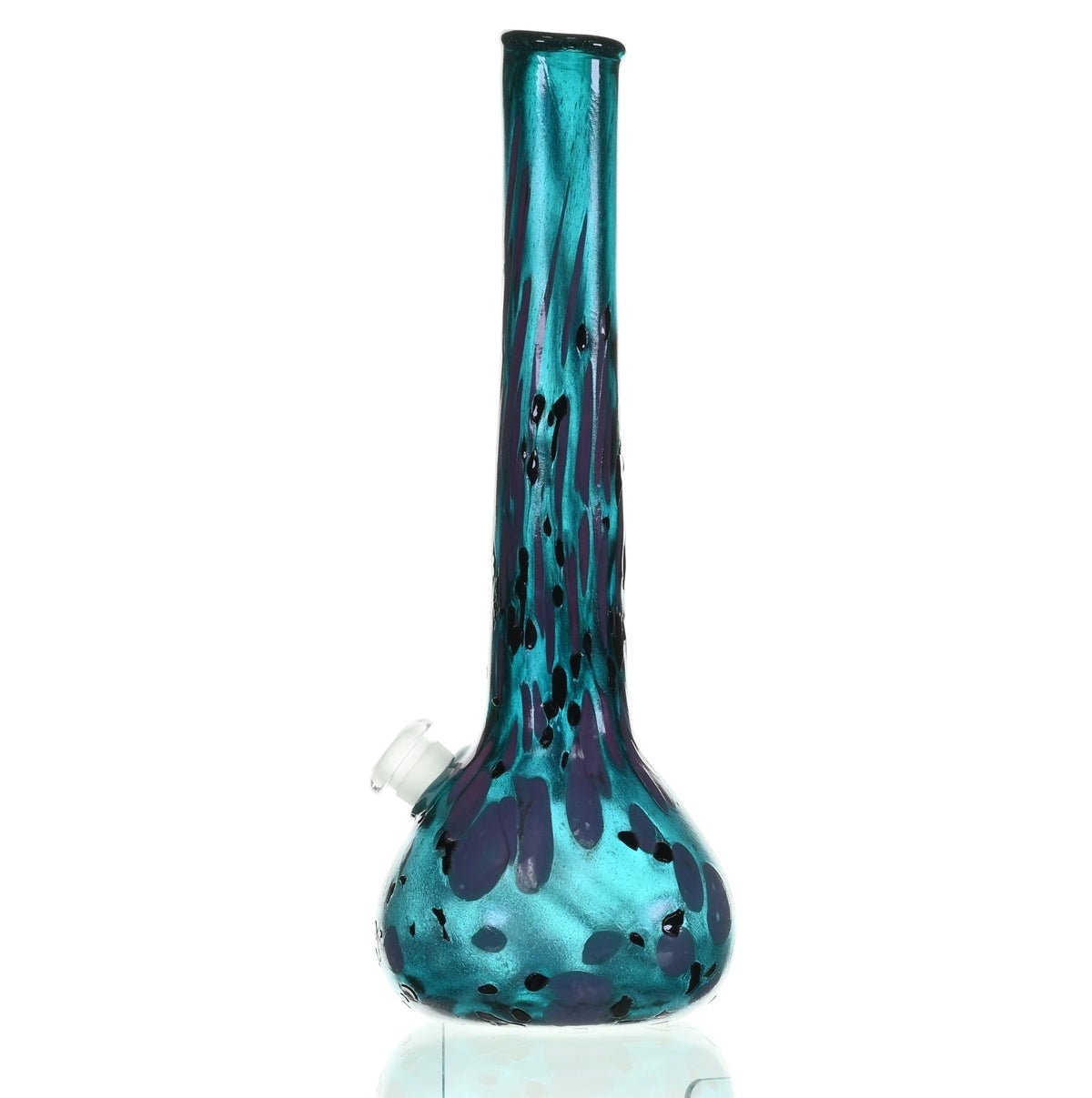 Close-up of SPECIAL K GLASS Soft Glass Medium Bullet #144 joint and downstem