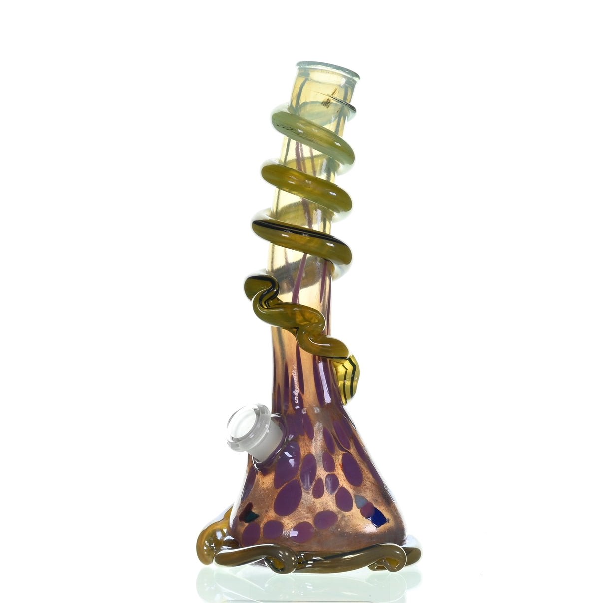 Side view of SPECIAL K GLASS Soft Glass Medium Cookie Handle #153 waterpipe