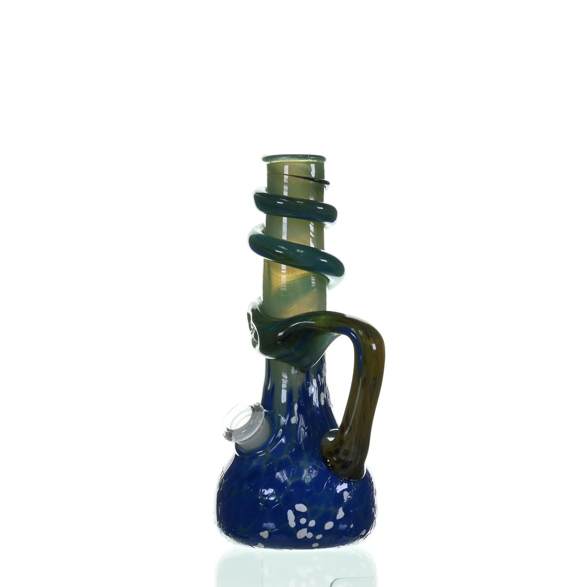 Close-up view of SPECIAL K GLASS Soft Glass Small Cookie Handle #139 showcasing soft glass craftsmanship