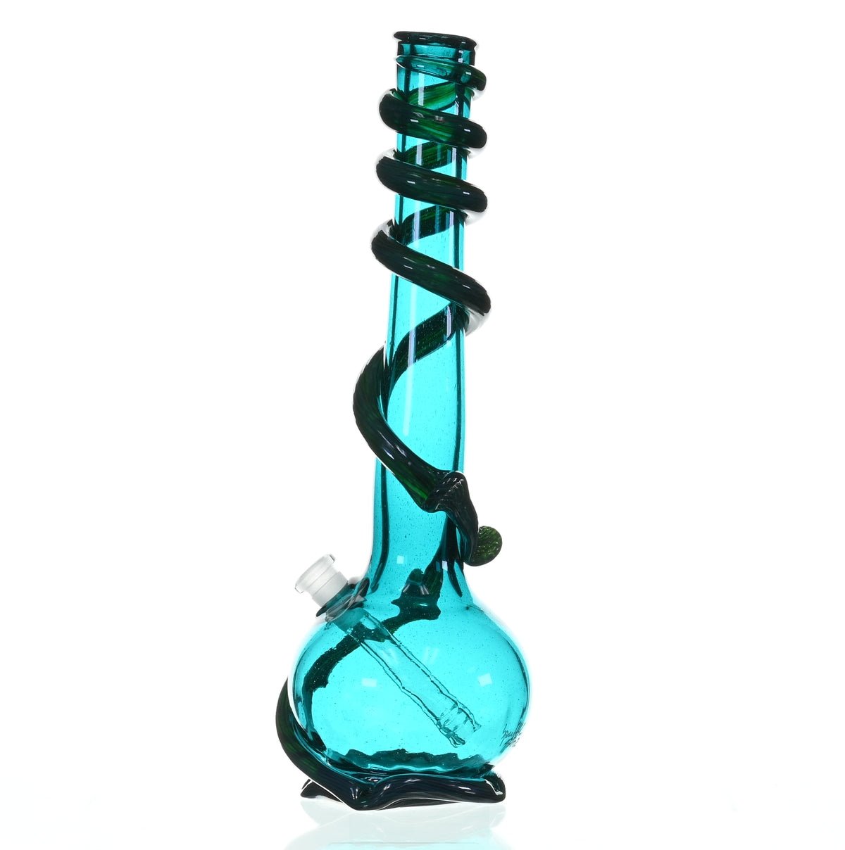 Close-up of SPECIAL K GLASS Soft Glass XL Cookie Handle #208 glass art fusion design