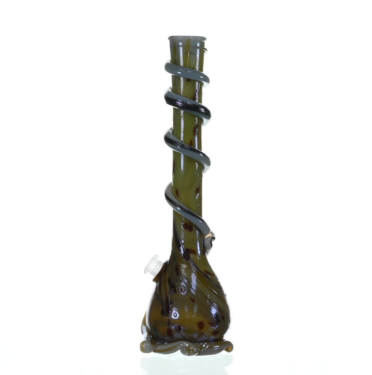 Close-up of SPECIAL K GLASS Soft Glass XL Cookie Handle #212 glass art waterpipe - Smoke Spot Glass
