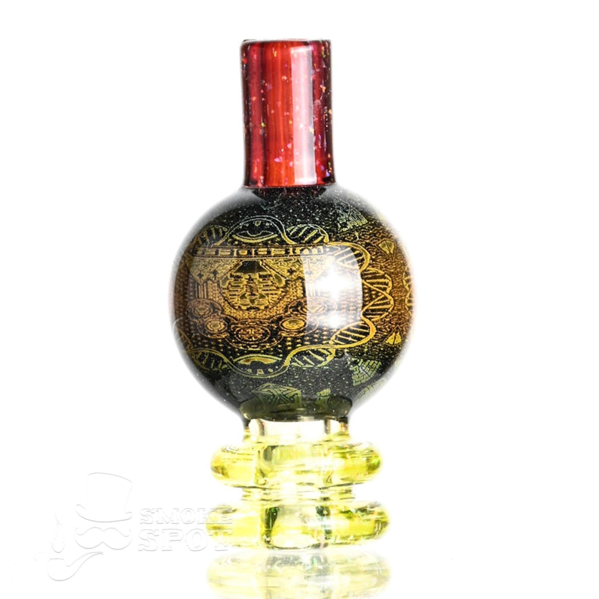 Taco Glass Bubble Cap #107 with hologram design - Smoke Spot Smoke Shop