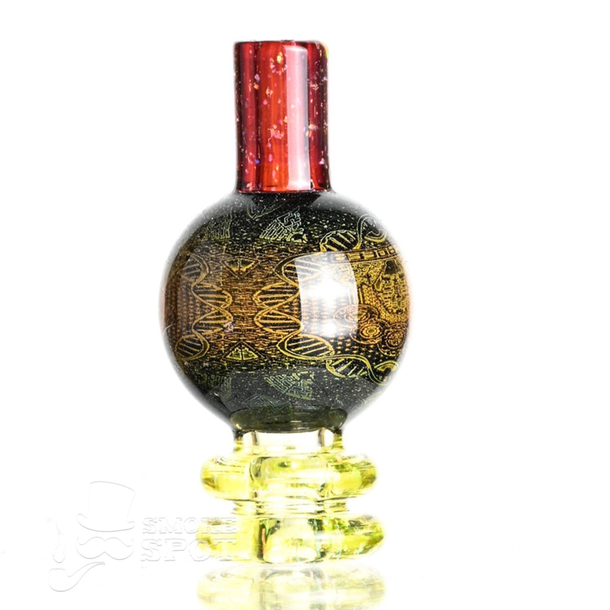 Taco Glass Bubble Cap #107 top view - Smoke Spot Smoke Shop