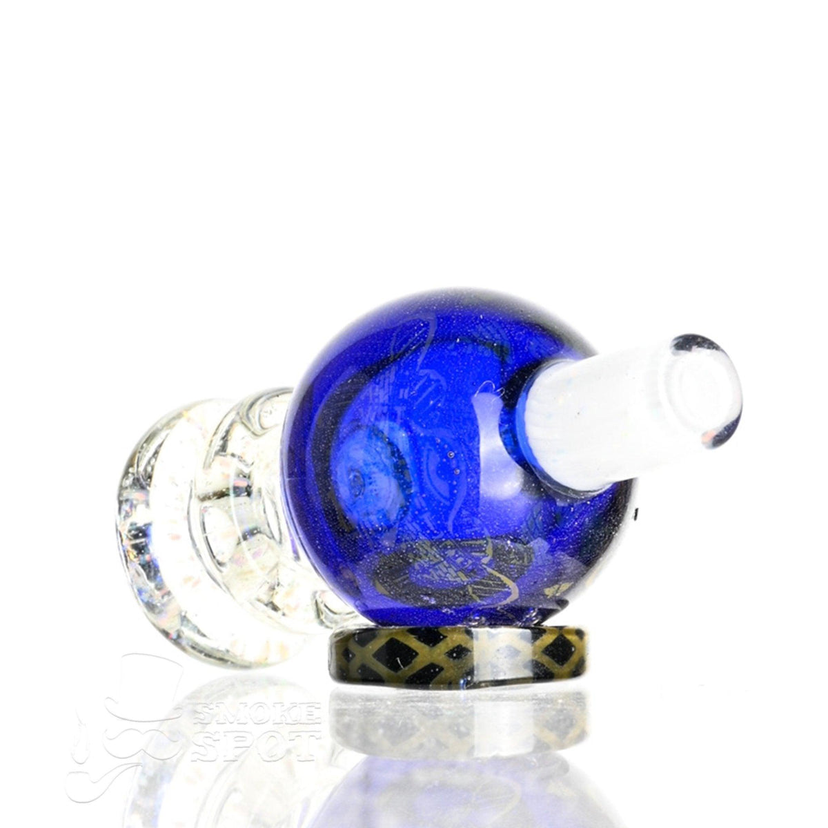 Taco Glass Bubble Cap #112 side angle showing glass quality