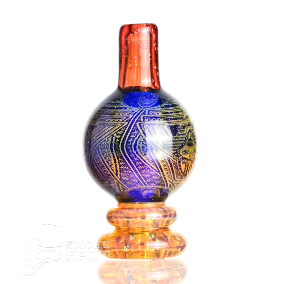 Taco Glass Bubble Cap #114 premium glass carb cap with hologram bubble design
