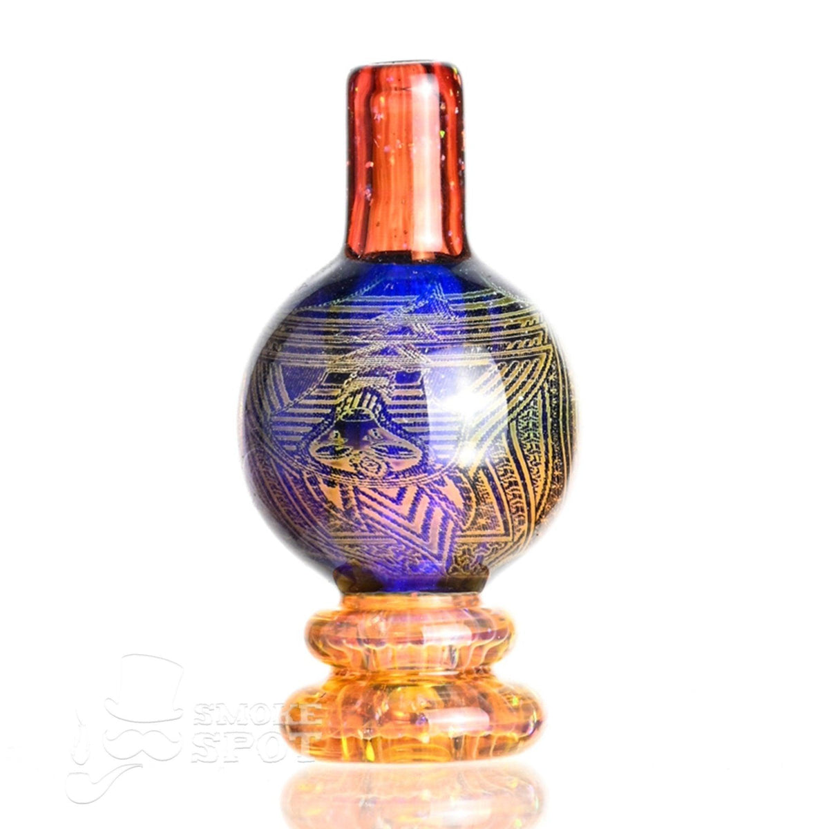 Taco Glass Bubble Cap #114 showing detailed hologram bubble design