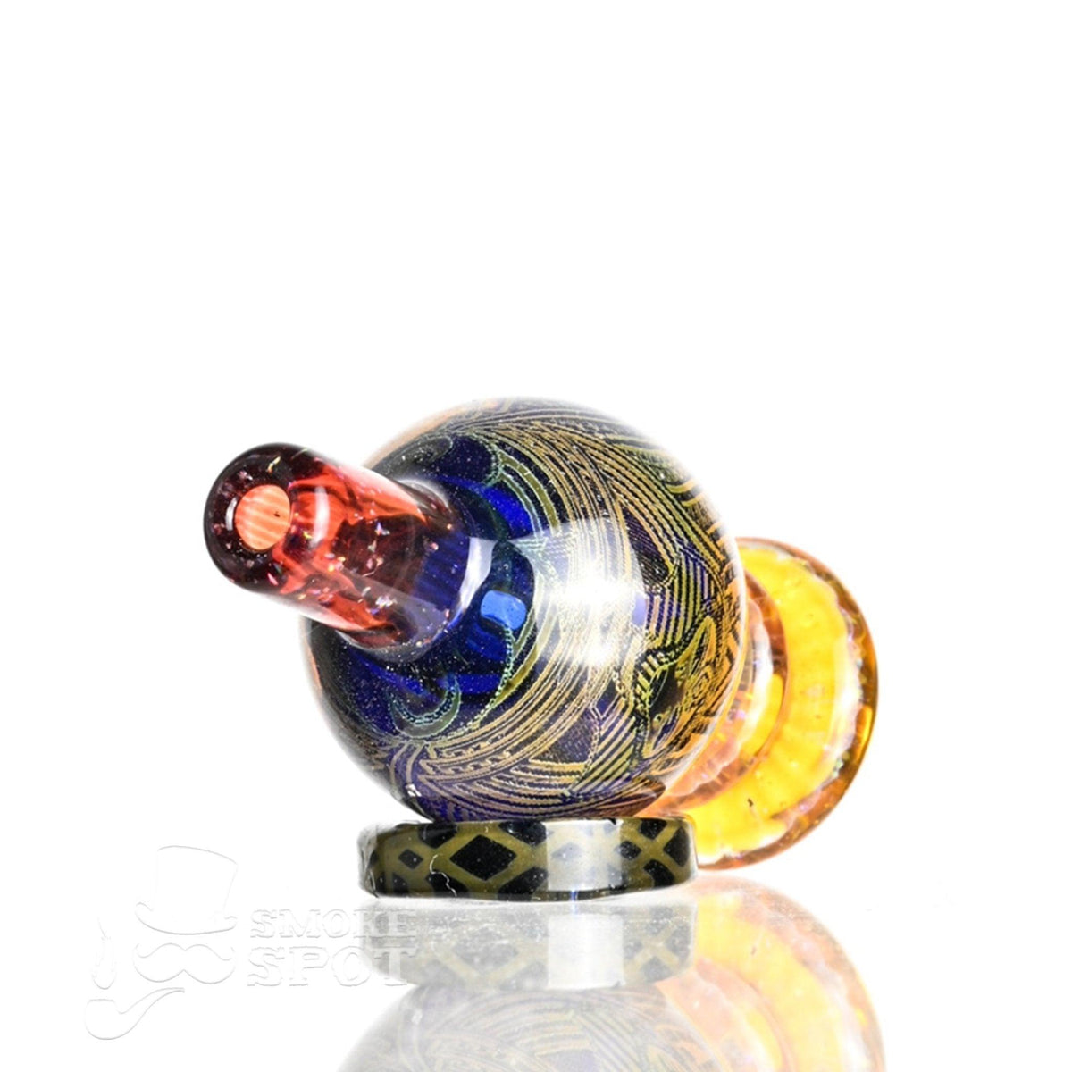 Taco Glass Bubble Cap #114 glass carb cap with unique hologram bubble design