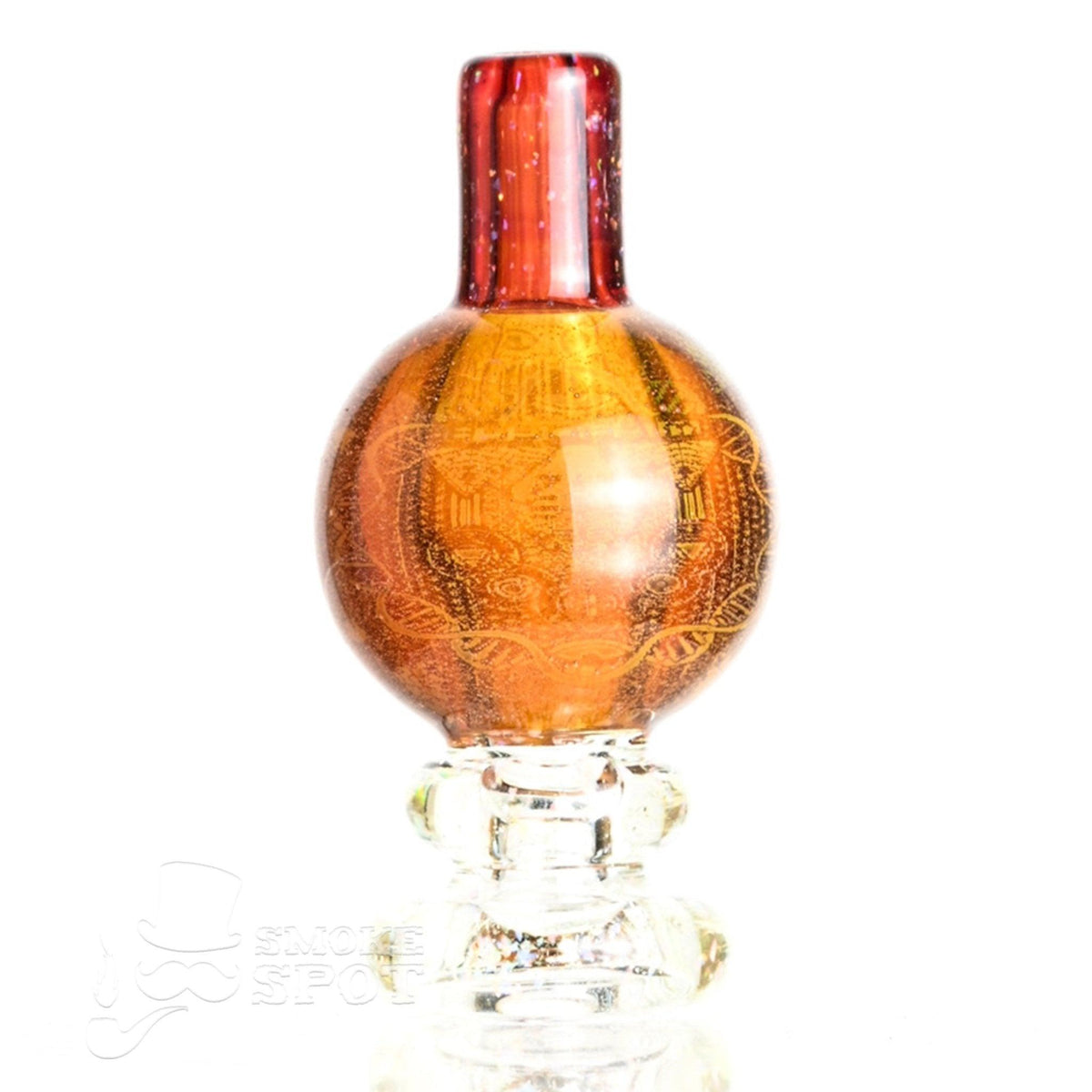 Side view of Taco Glass Bubble Cap #121 showing detailed bubble design