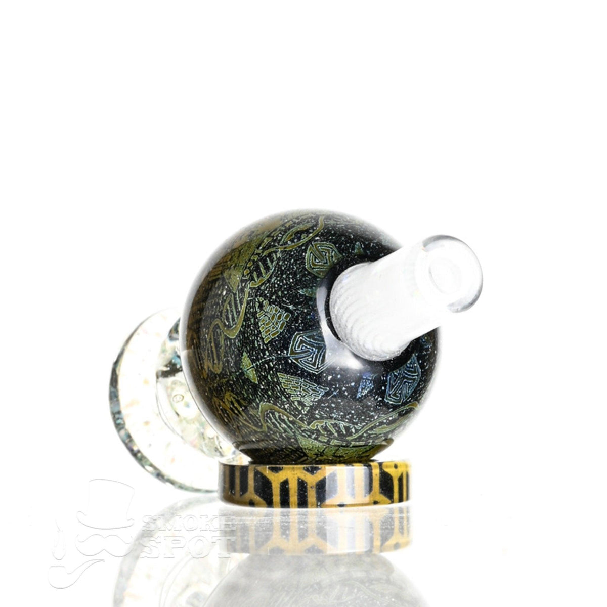 Taco Glass Bubble Cap #122 side profile - Smoke Spot Smoke Shop