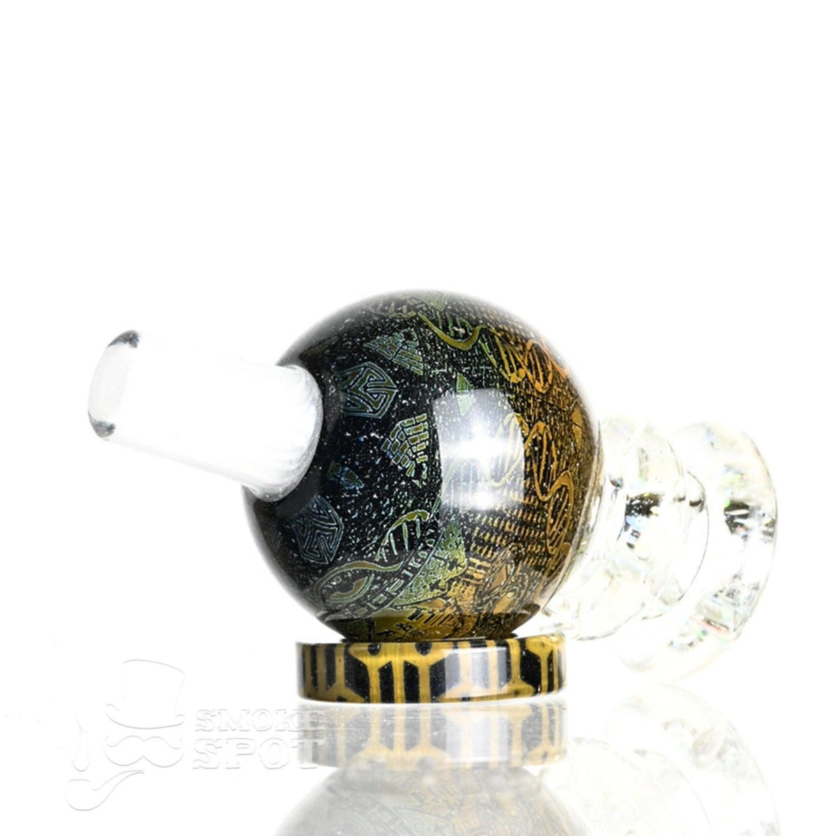 Taco Glass Bubble Cap #122 full product view - Smoke Spot Smoke Shop