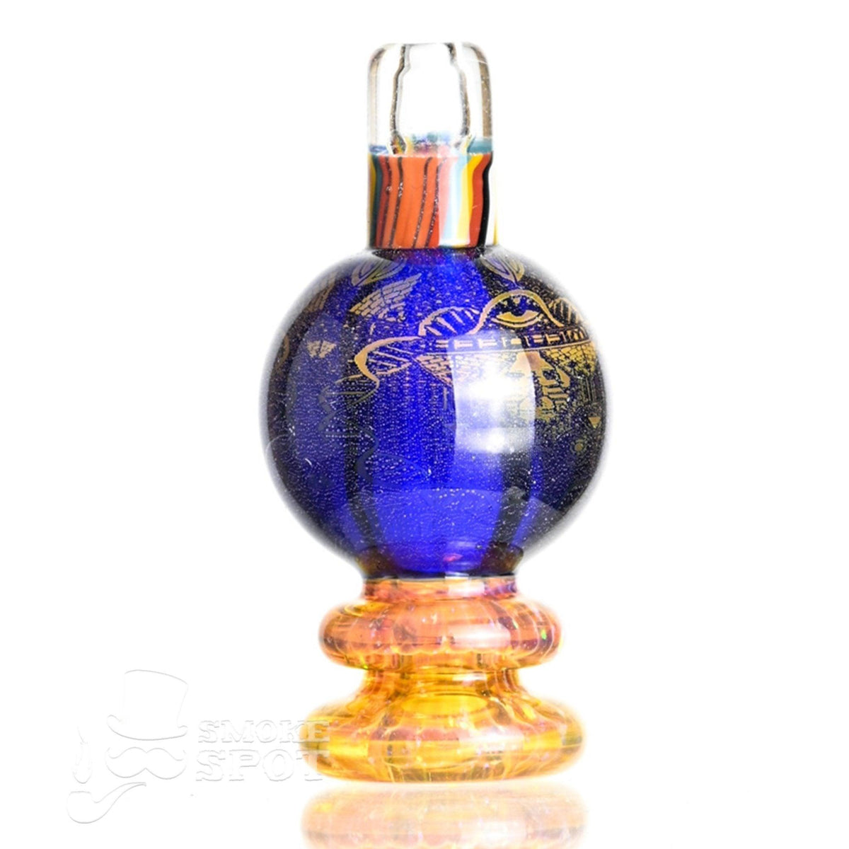 Taco Glass Bubble Cap #124 premium glass carb cap with hologram bubble design
